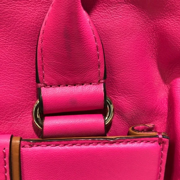 Hot Pink Kate Spade Bag w/Front Turn Lock Pocket - Picture 4 of 14